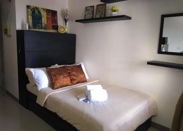 Mabolo Garden Flats - Quiet Modern With Balcony Pool Jogging Trail Near Malls And It Park Aparthotel *